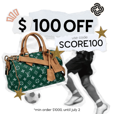 Woman holding a designer bag