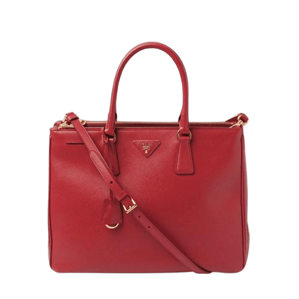 PRADA Handbag/Shoulder Bag B1786T Saffiano FUOCO/Red 2-way with Strap [Used]