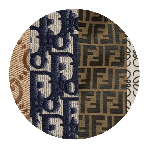 Examples of designer logo motifs