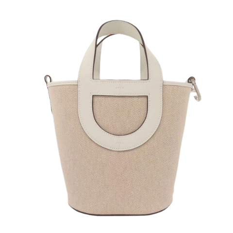 Hermès In The Loop 18 Silver Hardware Handbag Toile H/Swift Womens Used