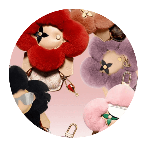 Collection of Louis Vuitton charms