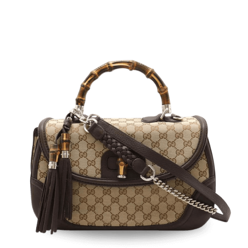Gucci New Bamboo Satchel Tassel Charm