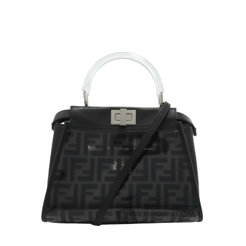 Fendi Peekaboo Mini 2-Way Handbag Vinyl/Calf Leather Womens [Used]