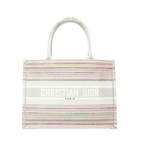 Christian Dior Book Tote Canvas Tote Bag Beige WS23165 [Used]