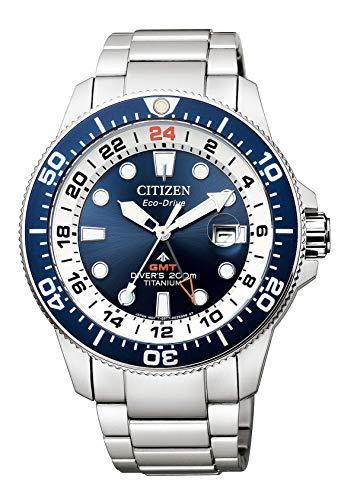 Citzen Eco-Drive Promaster Diver watch in Titanium with a blue dial