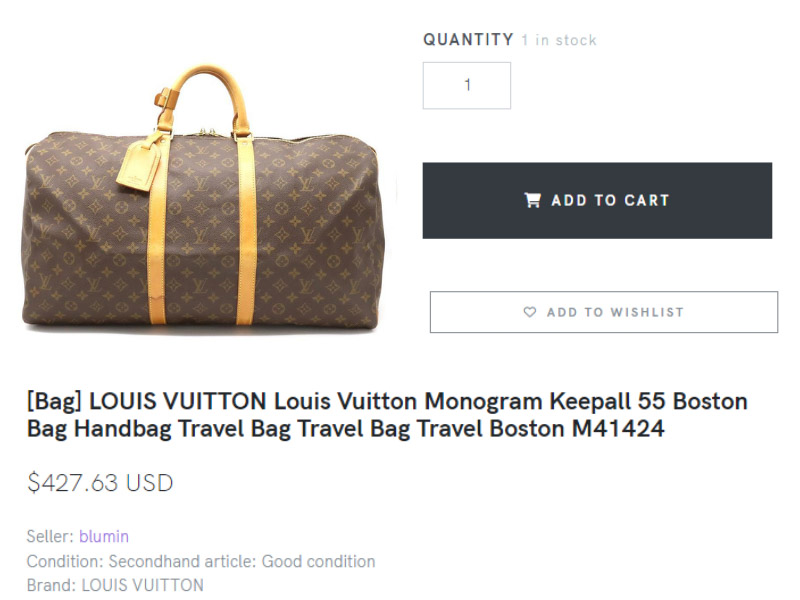 Louis Vuitton Monogram Keepall 55 Boston Bag Handbag Travel Bag Travel Bag Travel Boston M41424