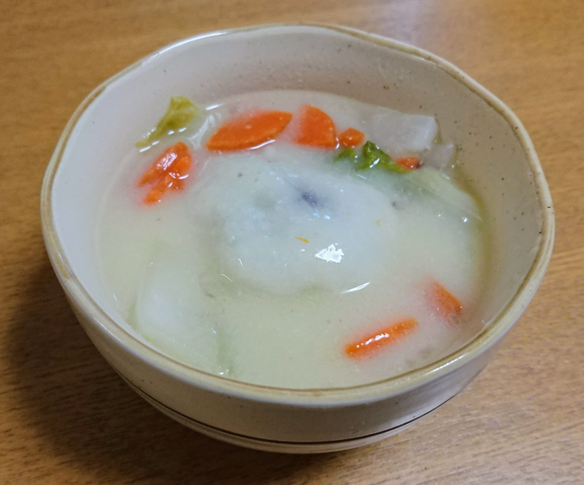 Bowl with white miso soup