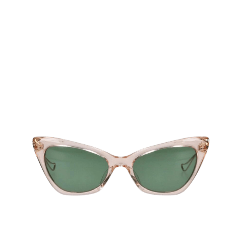 Chrome Hearts Bailey Girl Cross-Temple Cat-Eye Frame Sunglasses,, Pink and Gold Frame, 603062, Pre-owned
