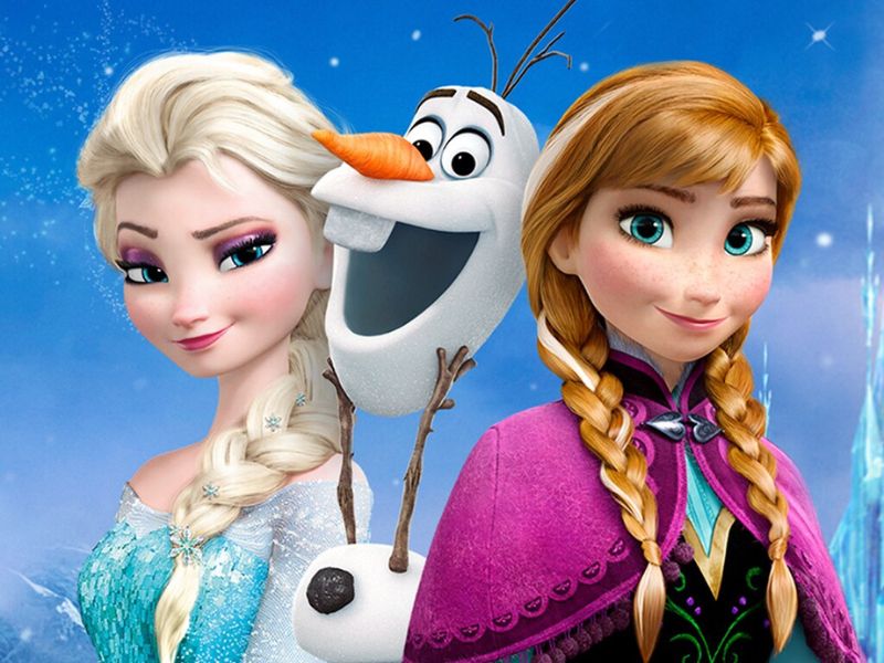 Frozen poster with Anna and Elsa