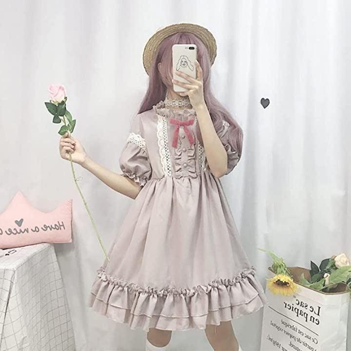 Girl dressed in a sweet lolita fashion