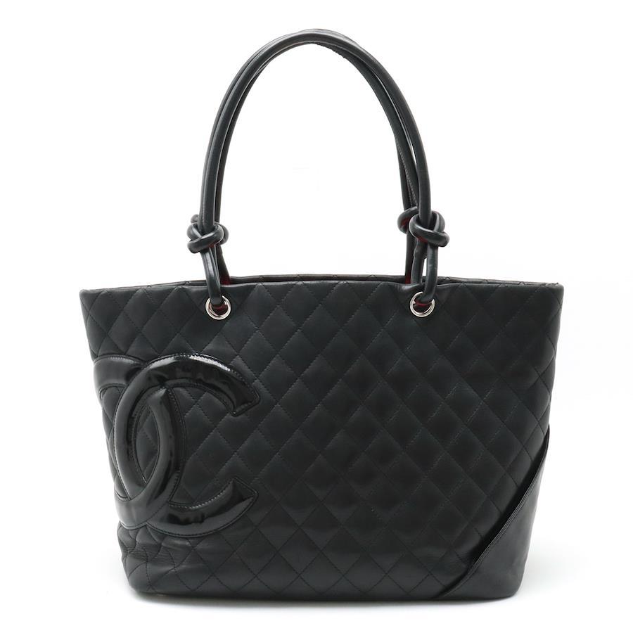 Chanel all black Cambon large tote