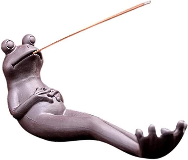 Flog shaped incense holder 