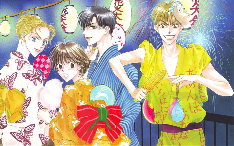 The main characters at a summer festival