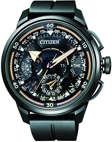 Citzien Eco-Drive Satelite Wave GPS in black with black and gold color dial