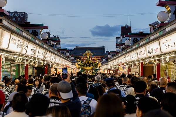 Festival goers in Asakusa, Tokyo