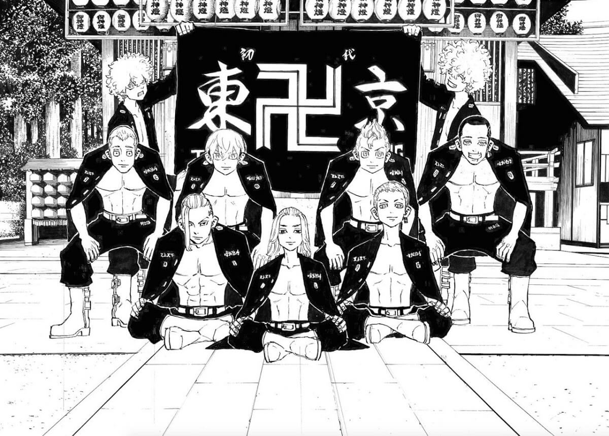 Tokyo Manji Gang’s final group photo before disbanding