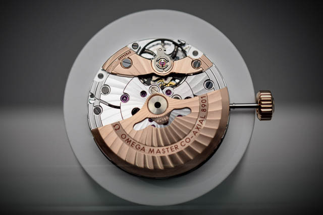 Close up of the Co-Axial escapement