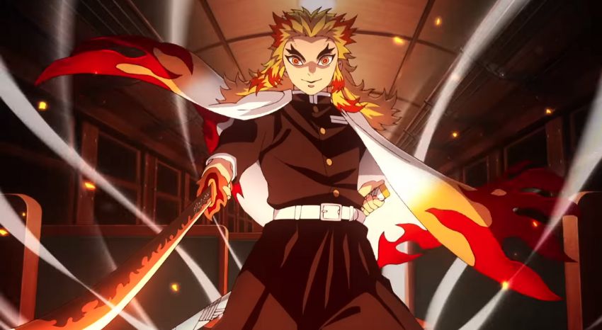 Rengoku in Demon Slayer Mugen Train