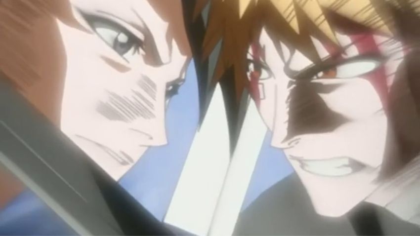 Ichigo vs Byakuya scene in Bleach