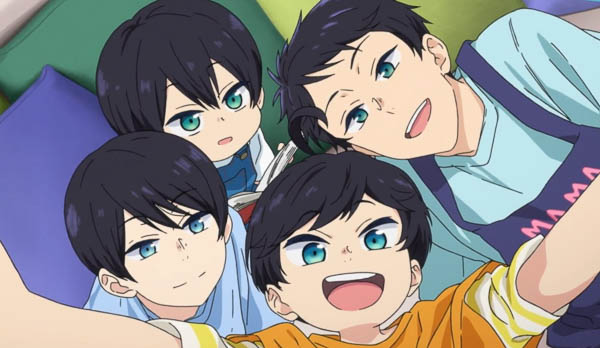 The four brothers taking a selfie style picture together