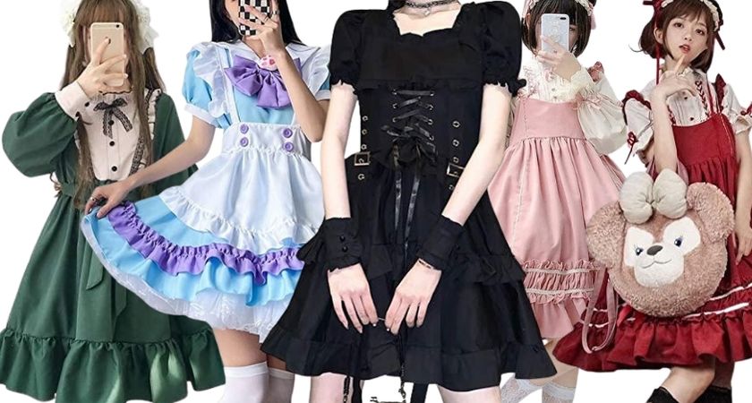 A collection of lolita dresses