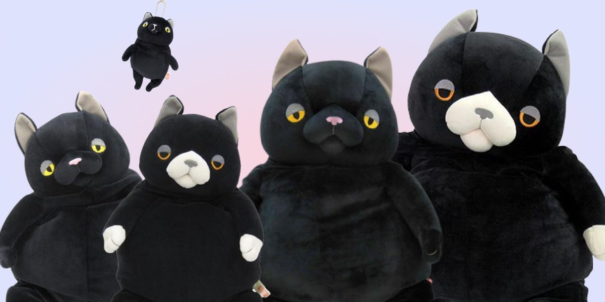 Black cat plush collection Morisaka Global