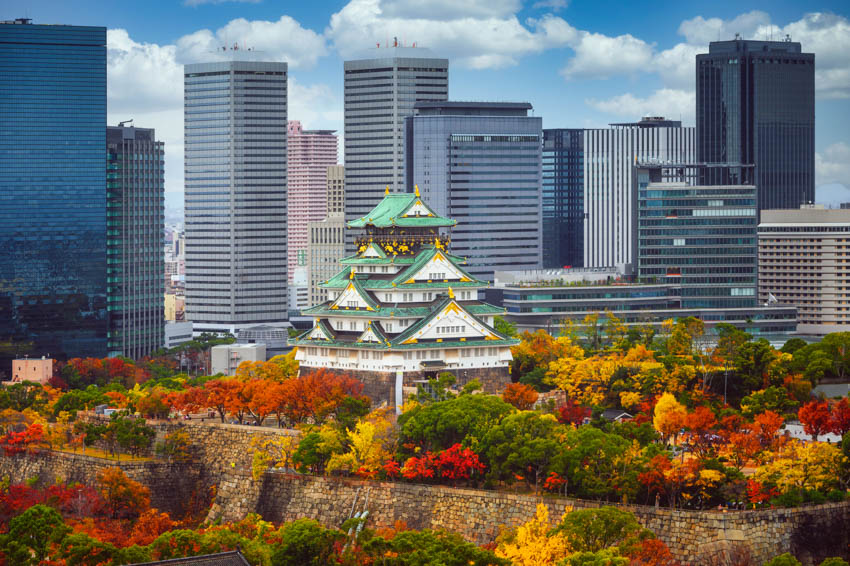 Osaka Castle is a must visit when in Osaka.