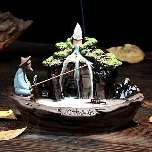 Incense holder in a shape of a waterfall 