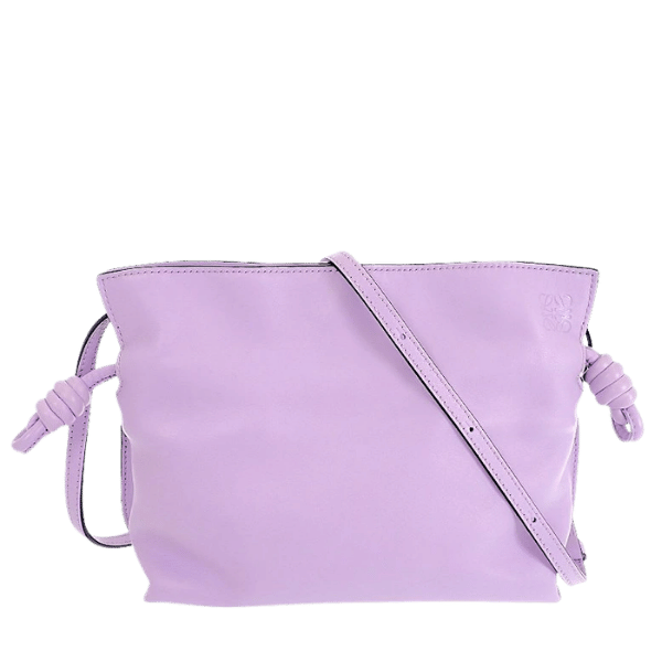 LOEWE Flamenco Clutch Mini A411FC2X73 2-Way Bag Shoulder Bag Nappa Calfskin Purple Silver Hardware Women's [Used] [A Rank]