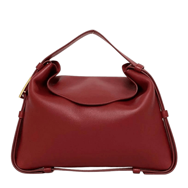 Bottega Veneta Handbag Cradle Bordeaux Gold 680058 Unused Good Condition Lambskin Leather S Rank BOTTEGA VENETA