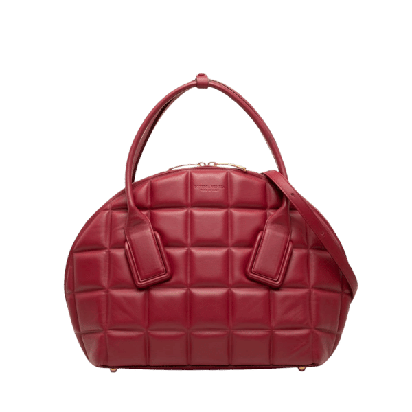 Bottega Veneta The Swoop Handbag Shoulder Bag 2-Way Red Leather Womens [Used]