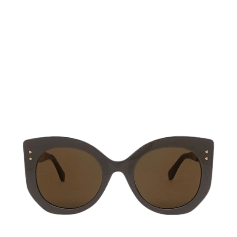 Fendi Peekaboo sunglasses, size 52□23, plastic, brown with gold hardware, cat-eye style, FF0265/S